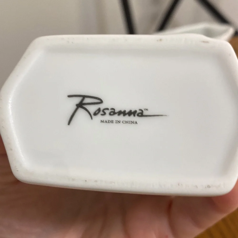 Rosanna White Teapot with matching creamer and sugar bowl - Picture 5 of 5